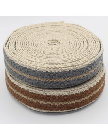 Soft Thick Striped Webbing 32mm RUB3531 les ctes