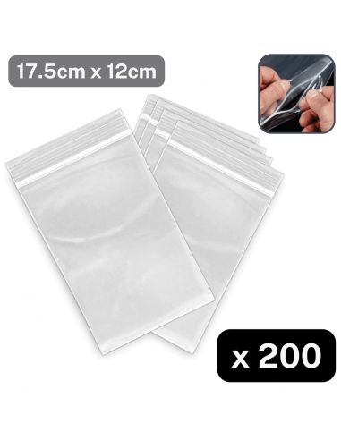 Ziplock Bags 12cm*16cm(+1.5cm) Resealable HAB1x027 pas cher