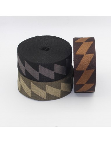 Parallelepiped Motives Webbing 40mm RUB3529 en ligne des produits 