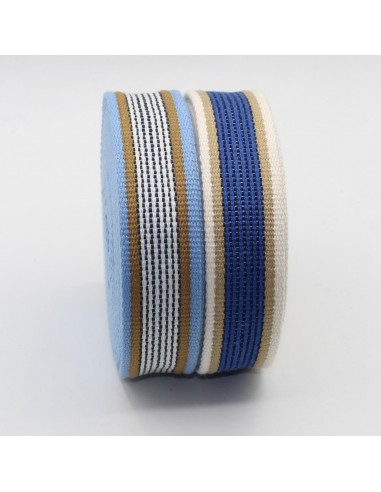 32mm Structured Webbing with Multi Stripes 5/10/45mt RUB3539 destockage