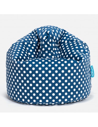 Pouf Enfant 2-6 ans - Imprimé Bleu à Pois la colonne vertébrale