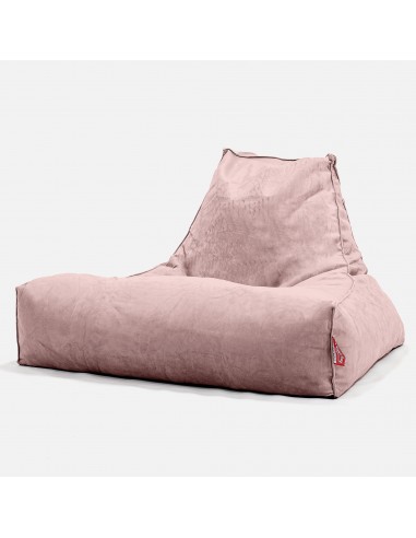 Gros Pouf Fauteuil Relax - Velours Rose de technologie