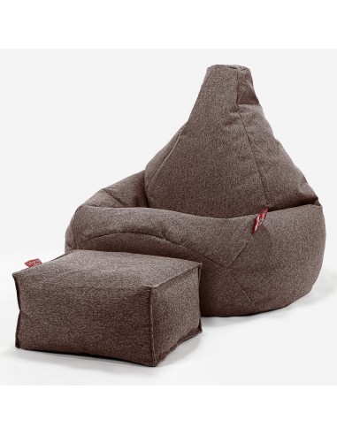 Pouf Poire Gamer - Interalli Laine Marron la chaussure