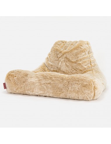 Gros Pouf Fauteuil Relax - Fausse Fourrure Blanc l'évolution des habitudes 