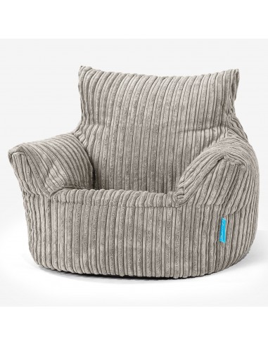 Fauteuil Pouf Bambin 1-3 ans - Côtelé Vison en linge