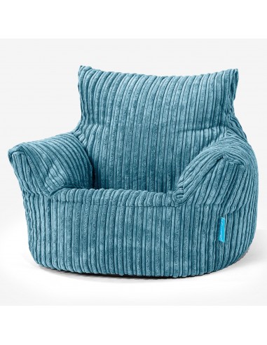 Fauteuil Pouf Bambin 1-3 ans - Côtelé Mer Égée À commander