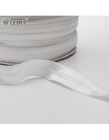 100 METRES - 15mm  PREFOLDED BIAS SATIN ELASTIC WHITE or BLACK 50-70% off 