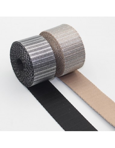 Lurex Structured Webbing 40mm RUB3533 le des métaux précieux