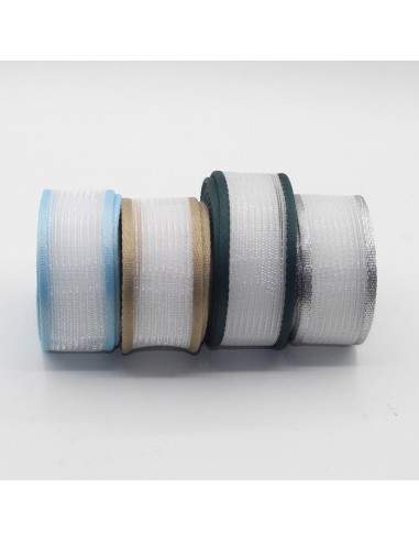 Transparent Webbing 40mm with Coloured Edges 5/10/45mt RUB3535 en ligne des produits 